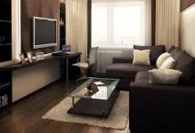 Інтер'єр вітальні в хрущовці дизайн і фото, реальні ідеї для маленького залу, 2 кімнатна (інтер'єр вітальні в хрущовці) Інтер'єр вітальні в хрущовці дизайн і фото, реальні ідеї для маленького залу, 2 кімнатна