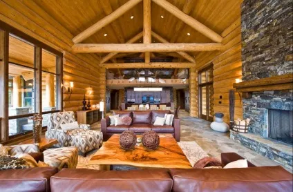 Інтер'єр дерев'яного будинку - фото новинки сучасного оформлення дизайну