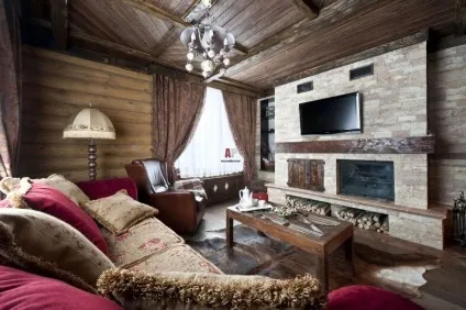 Інтер'єр дерев'яного будинку всередині стилі інтер'єру, фото (дерев'яні інтер'єри) Інтер'єр дерев'яного будинку всередині стилі інтер'єру, фото