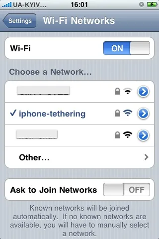 Як вийти в інтернет з ipad wifi через iphone (полуработающій рецепт для iphone developer - ів) (iphone) Як вийти в інтернет з ipad wifi через iphone (полуработающій рецепт для iphone developer - ів)