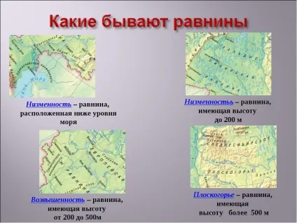 Як виглядає рівнини