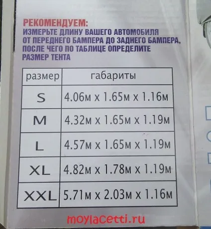 Як вибрати тент для автомобіля, мій лачетті (лачетті) Як вибрати тент для автомобіля, мій лачетті
