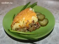 Картопляна запіканка з сиром та ковбасою в духовці - рецепт з фото (запіканка) Картопляна запіканка з сиром та ковбасою в духовці - рецепт з фото