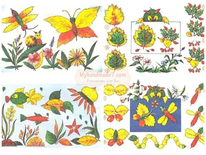 Картини з листя кращі ідеї з фото (картини) Картини з листя кращі ідеї з фото