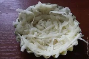 Картопляні тарталетки з куркою і грибами (картопляні тарталетки з куркою і грибами) Картопляні тарталетки з куркою і грибами