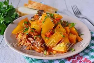 Картопля, тушкований з куркою, рецепт (картопля) Картопля, тушкований з куркою, рецепт