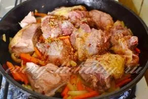 Картопля, тушкований з куркою, рецепт (курка) Картопля, тушкований з куркою, рецепт