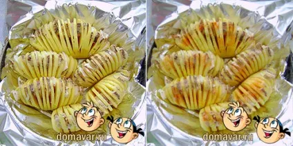 Картопля запечена гармошкою з салом (запечена картопля в духовці) Картопля запечена гармошкою з салом