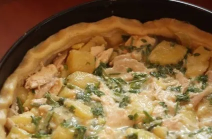 Картопляний пиріг з куркою - покроковий рецепт з фото на (кулінарія) Картопляний пиріг з куркою - покроковий рецепт з фото на