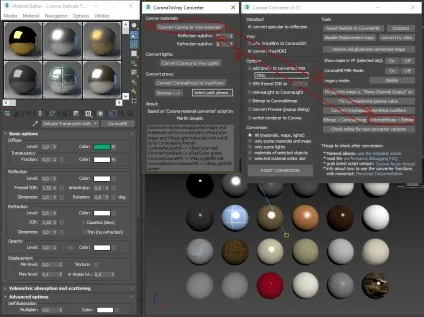 Конвертер матеріалів vray в corona і навпаки (vray) Конвертер матеріалів vray в corona і навпаки