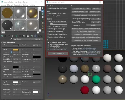 Конвертер матеріалів vray в corona і навпаки (vray) Конвертер матеріалів vray в corona і навпаки