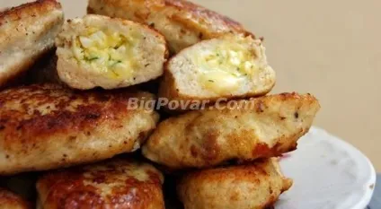 Котлети з начинкою покроковий рецепт приготування з фото і поясненнями