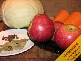 Квашена капуста з яблуками (покроковий рецепт з фото)