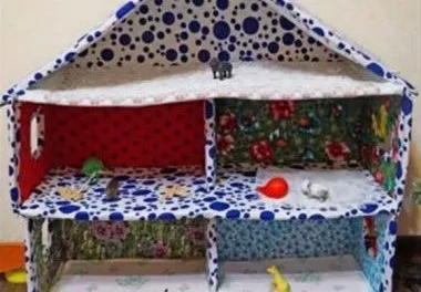 Ляльковий будиночок зі старих коробок, майстер-клас, фото (повинні тільки дорослі) Ляльковий будиночок зі старих коробок, майстер-клас, фото
