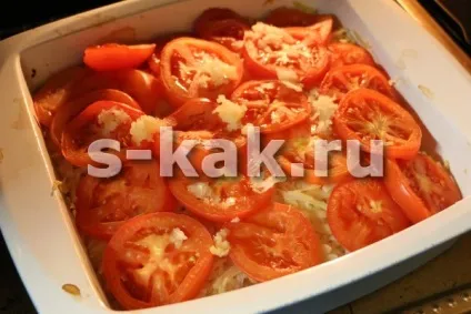 Курка під сиром і помідорами в духовці (помідорами) Курка під сиром і помідорами в духовці