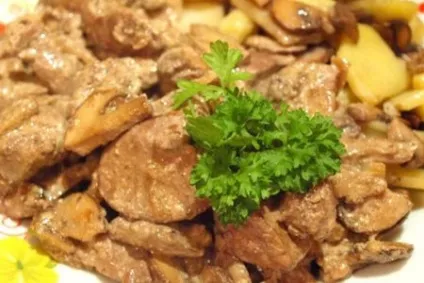 Куряча печінка в сметані - рецепти з фото (куряча печінка в сметані) Куряча печінка в сметані - рецепти з фото