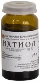 Іхтіолова мазь застосування, показання, інструкція (застосування) Іхтіолова мазь застосування, показання, інструкція