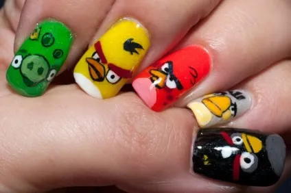 Манікюр angry birds покроковий урок виконання - манікюр в домашніх умовах (angry) Манікюр angry birds покроковий урок виконання - манікюр в домашніх умовах