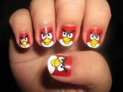 Манікюр angry birds покроковий урок виконання - манікюр в домашніх умовах (манікюр) Манікюр angry birds покроковий урок виконання - манікюр в домашніх умовах