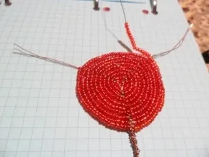 Майстер-клас «троянди з бісеру»