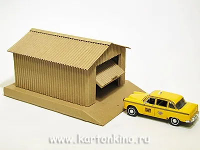 Мрія хлопчаків картонний гараж з підйомними воротами (підйомними) Мрія хлопчаків картонний гараж з підйомними воротами