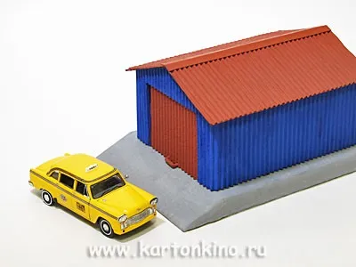 Мрія хлопчаків картонний гараж з підйомними воротами (воротами) Мрія хлопчаків картонний гараж з підйомними воротами