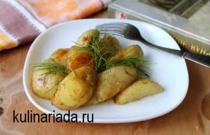 Молода картопля в мультиварці кулінаріада (запечена) Молода картопля в мультиварці кулінаріада