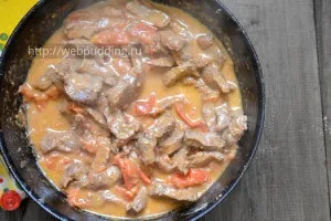 М'ясо з помідорами на сковороді, як приготувати на (сковороді) М'ясо з помідорами на сковороді, як приготувати на