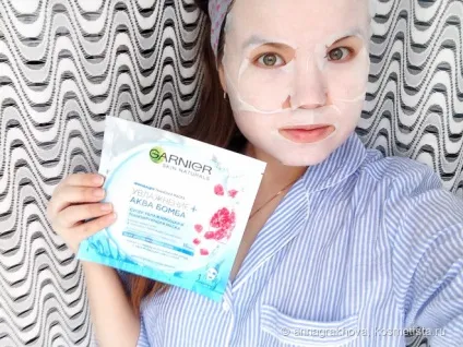 Новинка від garnier тканинні маски зволоження комфорт і аква бомба відгуки (маски) Новинка від garnier тканинні маски зволоження комфорт і аква бомба відгуки