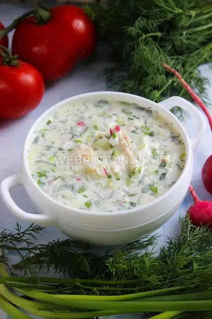 Окрошка на мінералці - рецепт з фото, як приготувати на (мінералці) Окрошка на мінералці - рецепт з фото, як приготувати на