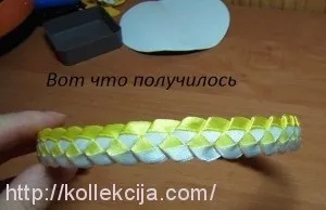 Оплетення обідка стрічками