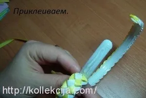 Оплетення обідка стрічками