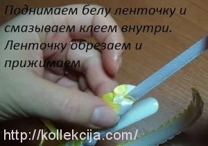 Оплетення обідка стрічками
