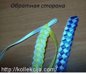 Оплетення обідка стрічками