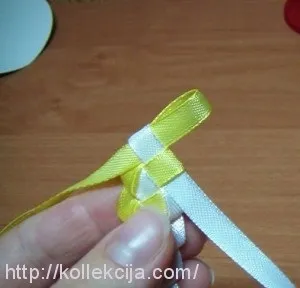 Оплетення обідка стрічками
