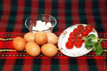 Омлет з сиром і помідорами - омлет в духовці з моцарелою (омлет сиром помідорами) Омлет з сиром і помідорами - омлет в духовці з моцарелою