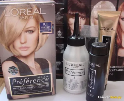 Відгук про фарба для волосся loreal preference 9