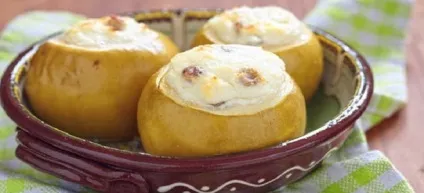 Печені яблука в духовці - рецепти з сиром, медом і горіхами (сиром) Печені яблука в духовці - рецепти з сиром, медом і горіхами