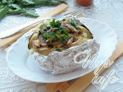 Печена картопля в духовці в мундирі, з начинкою рецепт з фото (мундирі) Печена картопля в духовці в мундирі, з начинкою рецепт з фото