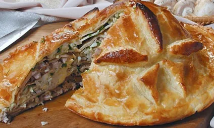 Пиріг з куркою і печерицями рецепти приготування курячого пирога з грибами (пиріг) Пиріг з куркою і печерицями рецепти приготування курячого пирога з грибами