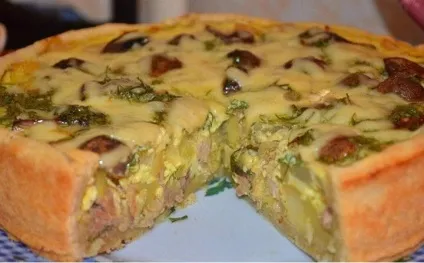 Пиріг з куркою і печерицями рецепти приготування курячого пирога з грибами (куркою) Пиріг з куркою і печерицями рецепти приготування курячого пирога з грибами