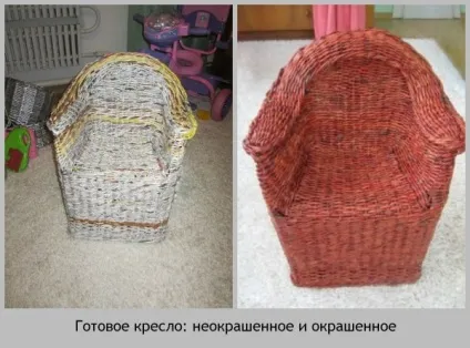 Плетіння меблів з газет (паперу своїми руками) Плетіння меблів з газет