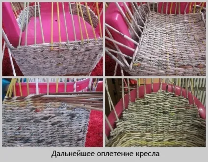 Плетіння меблів з газет (газет) Плетіння меблів з газет