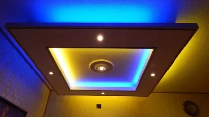 Підвісна стеля з гіпсокартону своїми руками - робимо навісну конструкцію з гіпсокартону по фото (підвісний) Підвісна стеля з гіпсокартону своїми руками - робимо навісну конструкцію з гіпсокартону по фото