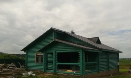 Фарбування будинку з бруса зовні, фото (будинку) Фарбування будинку з бруса зовні, фото