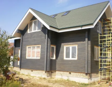 Фарбування будинку з бруса зовні, фото (будинку) Фарбування будинку з бруса зовні, фото