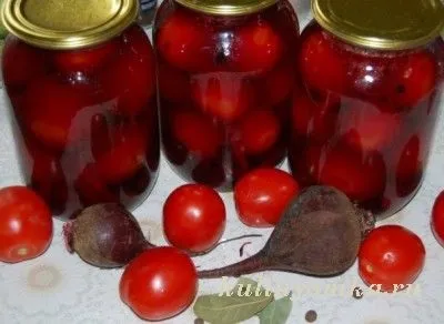 Помідори, консервовані з буряком (помідори) Помідори, консервовані з буряком