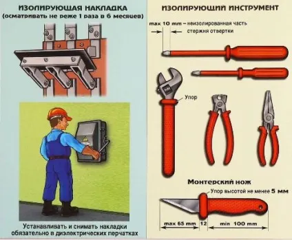 Правила застосування електрозахисних засобів при проведенні робіт в електроустановках (людини) Правила застосування електрозахисних засобів при проведенні робіт в електроустановках