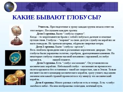Презентація по темі глобус модель
