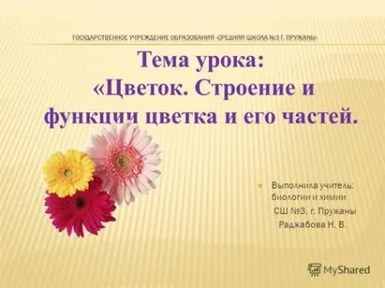 Презентації на тему - квітка